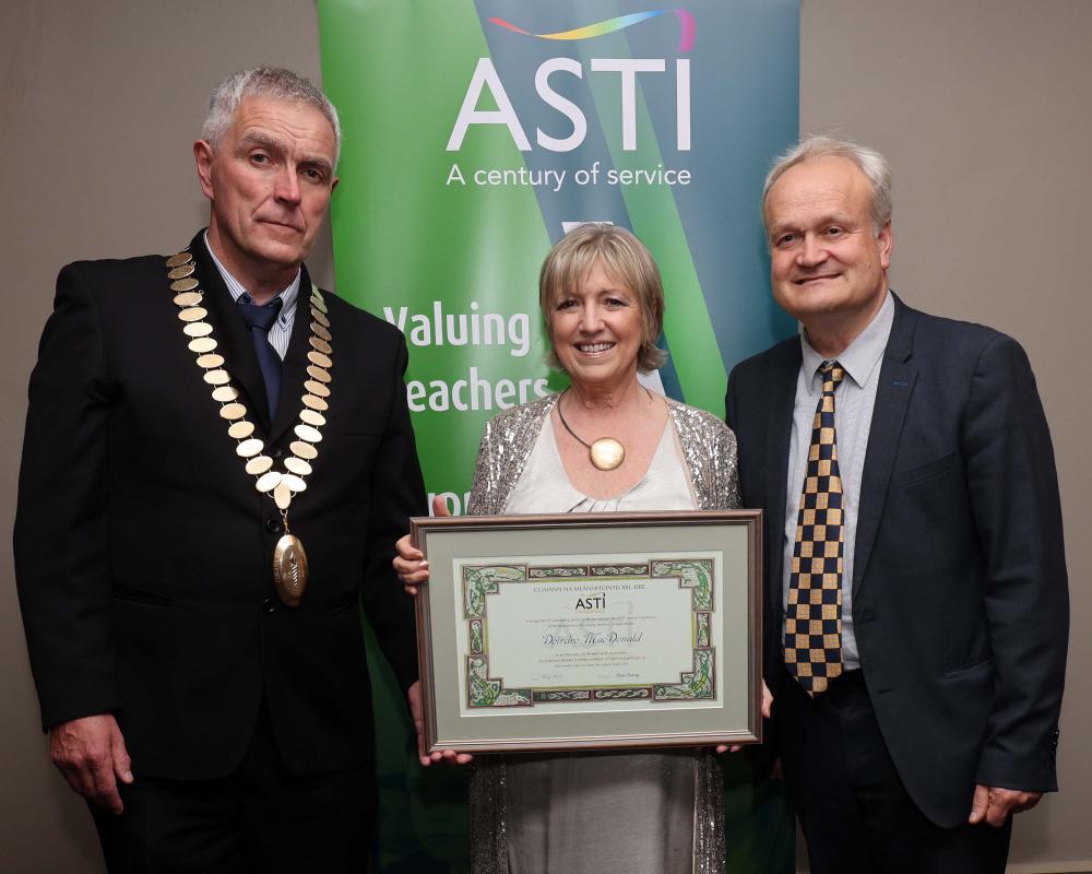 Deirdre Mac Donald - ASTI Honorary Life Membership Award