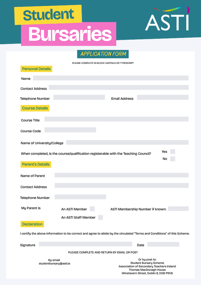 bursary 2026 form