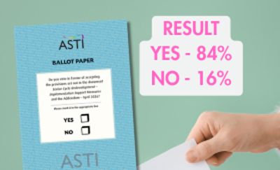 Image for 'ASTI members accept Senior Cycle implementation measures'