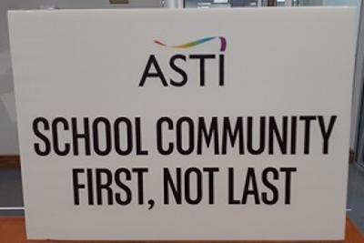 Image for 'ASTI warns of potential action as Synge Street CBS teachers protest'